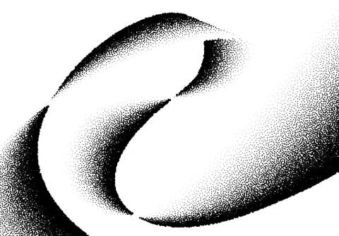 Abstract background with wave of scattered dots Stock Illustration