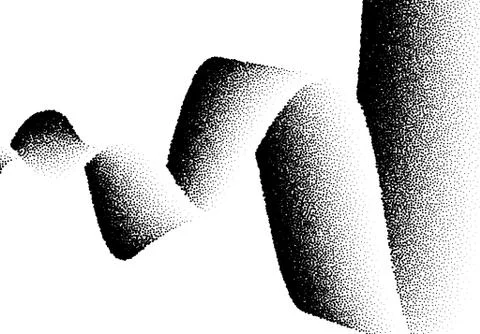 Abstract background with wave of scattered dots Stockillustratie