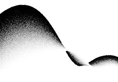 Abstract background with wave of scattered dots 스톡 일러스트