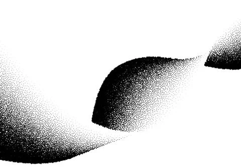 Abstract background with wave of scattered dots 스톡 일러스트