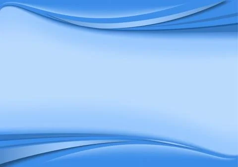 Abstract Background with Wave Stripes in Blue Tones Stock Illustration