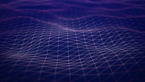 Abstract background of wave technology イラスト素材