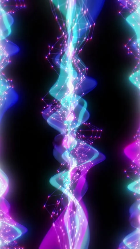 Abstract Background  waveform audio VJ loop 2160 on 3840 Stock Footage 276338796