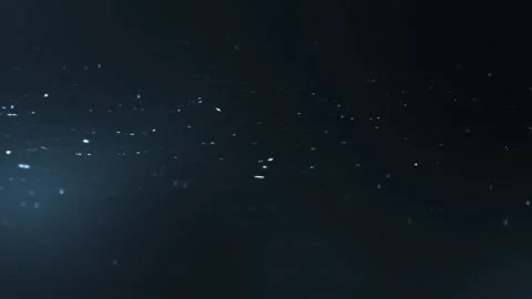 Abstract background with waves and flicker particles on waving stripes Stock Footage 88929943