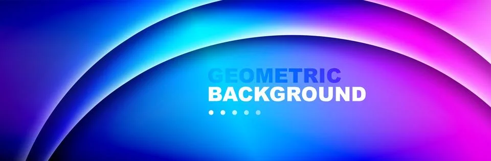 Abstract background - waves and lines composition created with lights and Stock Illustration