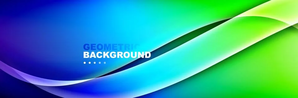 Abstract background - waves and lines composition created with lights and 스톡 일러스트