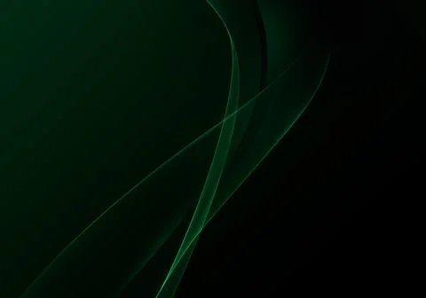 Abstract background waves. Black and spruce green abstract background for wal Stock Illustration