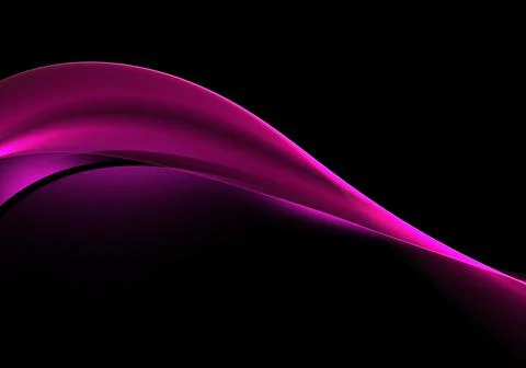 Abstract background waves. Black and neon pink abstract background for wallpa Stock Illustration