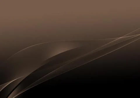 Abstract background waves. Black and Cafe Au Lait brown abstract background f Stock Illustration