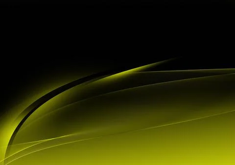 Abstract background waves. Black and absinthe yellow abstract background for Stock Illustration
