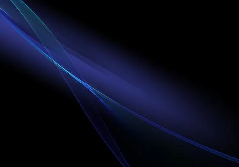 Abstract background waves. Black and cobalt blue abstract background for wa.. Stock Illustration