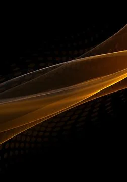 Abstract background waves. Black and burnt orange abstract background for w.. Stock Illustration