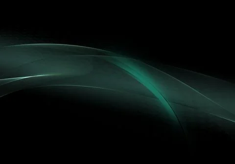 Abstract background waves. Black and hunterd green abstract background for .. Stock Illustration