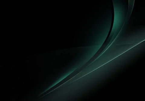 Abstract background waves. Black and hunterd green abstract background for .. Stock Illustration