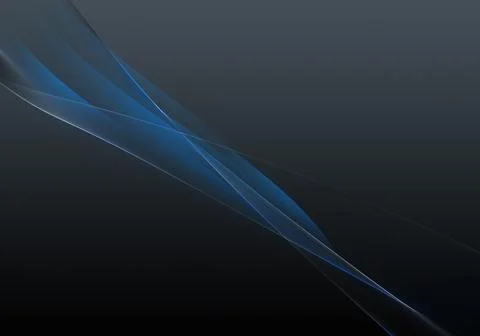 Abstract background waves. Black, dark slate and blue abstract background f.. Stock Illustration