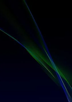 Abstract background waves. Black, green and blue abstract background for wall Stock Illustration