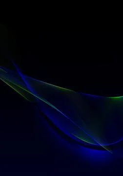Abstract background waves. Black, green and blue abstract background for wall Illustrazione stock