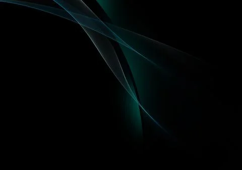 Abstract background waves. Black, green and blue abstract background for wall Illustrazione stock