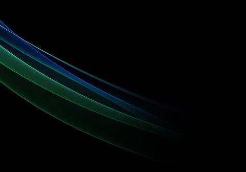 Abstract background waves. Black, green and blue abstract background for wall Illustrazione stock