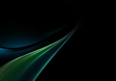 Abstract background waves. Black, green and blue abstract background for wall Illustrazione stock