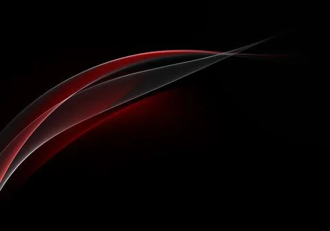 Abstract background waves. Black, grey and red abstract background for wallpa Stock Illustration