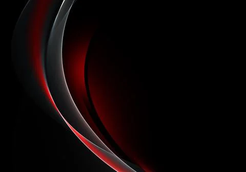 Abstract background waves. Black, grey and red abstract background for wallpa Stock Illustration