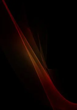 Abstract background waves. Black, red and orange abstract background for wall Stock Illustration