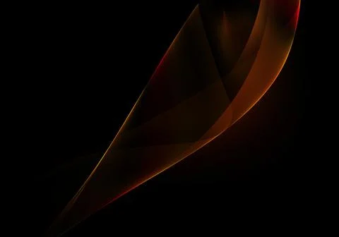 Abstract background waves. Black, red and orange abstract background for wall Stock Illustration