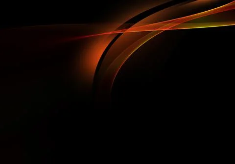 Abstract background waves. Black, red and orange abstract background for wall Stock Illustration