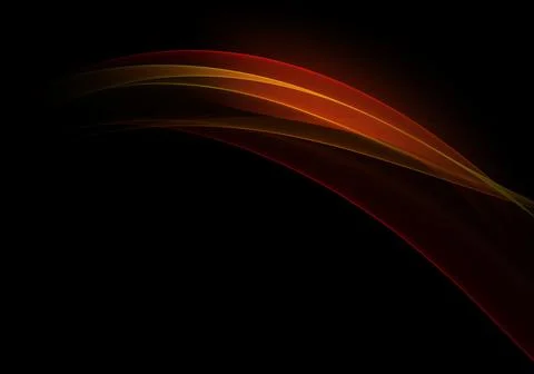 Abstract background waves. Black, red and orange abstract background for wall Illustrazione stock