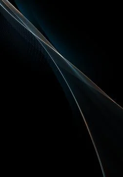 Abstract background waves. Blue, black and orange abstract background for wal Stock Illustration