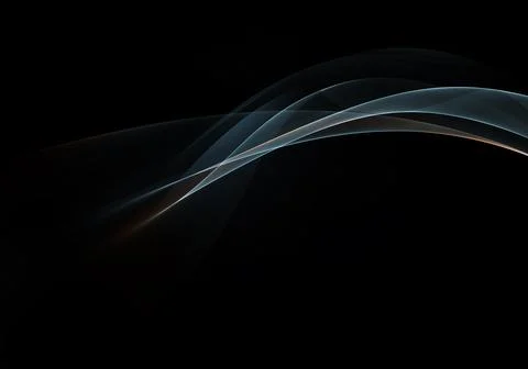 Abstract background waves. Colors: Paynes Grey, black and orange abstract bac Stock Illustration