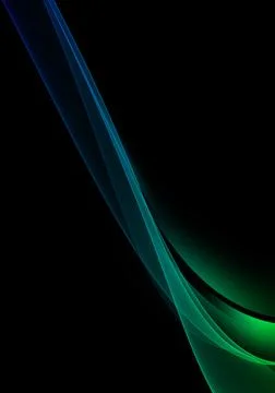 Abstract background waves. Green, blue and black abstract background for wa.. Stock Illustration