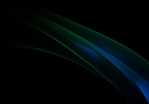 Abstract background waves. Green, blue and black abstract background for wa.. Illustrazione stock