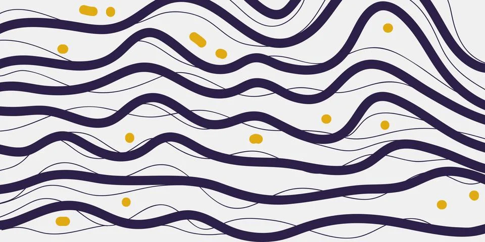 Abstract background with waves Stock Illustration