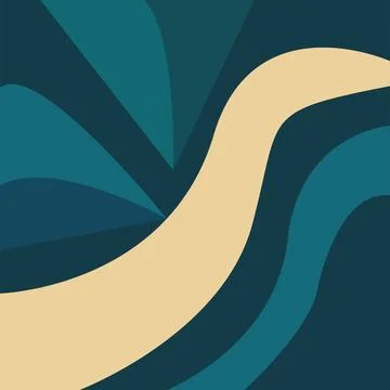 Abstract background with waves Stock Illustration