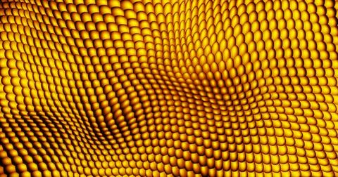 Abstract background with waves of iridescent moving snake scales. Screensav.. Stockillustratie