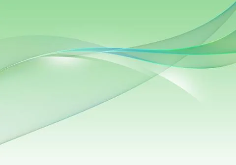 Abstract background waves. Mint green, white and blue abstract background f.. Stock Illustration