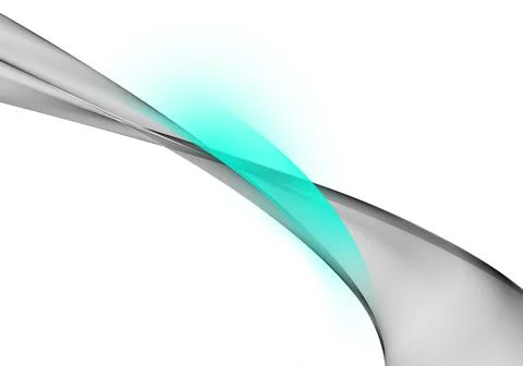 Abstract background waves. White and turquoise abstract background for wallpa Stock Illustration