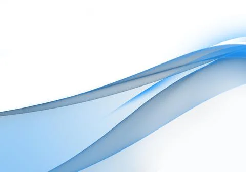 Abstract background waves. White and blue abstract background for wallpaper o Stock Illustration