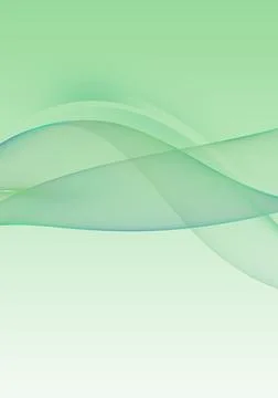 Abstract background waves. White, mint green and blue abstract background f.. Stock Illustration