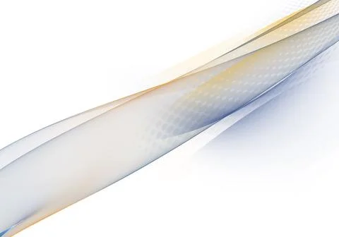 Abstract background waves. White, orange and blue abstract background for wal Stock Illustration