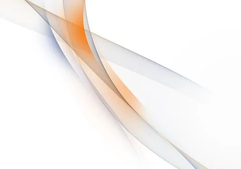 Abstract background waves. White, orange and blue abstract background for wal Stock Illustration
