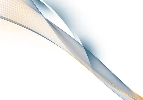 Abstract background waves. White, orange and blue abstract background for wal Stock Illustration