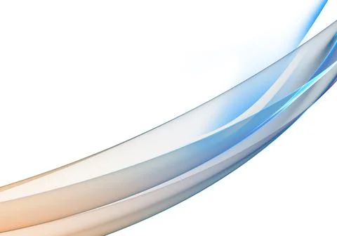 Abstract background waves. White, orange and blue abstract background for wal Illustrazione stock