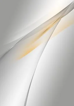 Abstract background waves. White, orange and grey abstract background for wal Stock Illustration