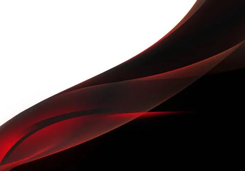 Abstract background waves. White, red and black abstract background for wallp Stock Illustration