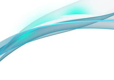 Abstract background waves. White, turquoise and blue abstract background for Stock Illustration