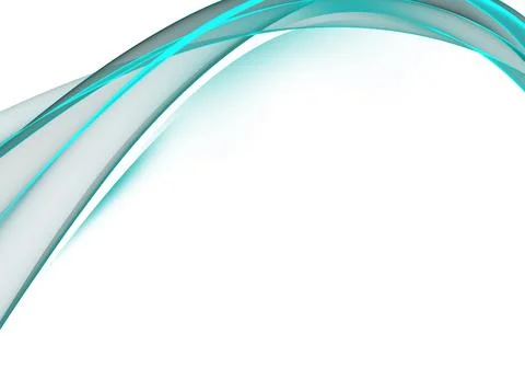 Abstract background waves. White, turquoise and blue abstract background for Stock Illustration