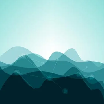 Abstract background from waves,vector illustration 스톡 일러스트